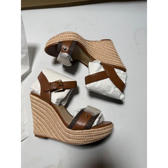 Michael Kors Women's Rory Espadrille Platform Wedge Sandals Size 7 New - Picture 7 of 13